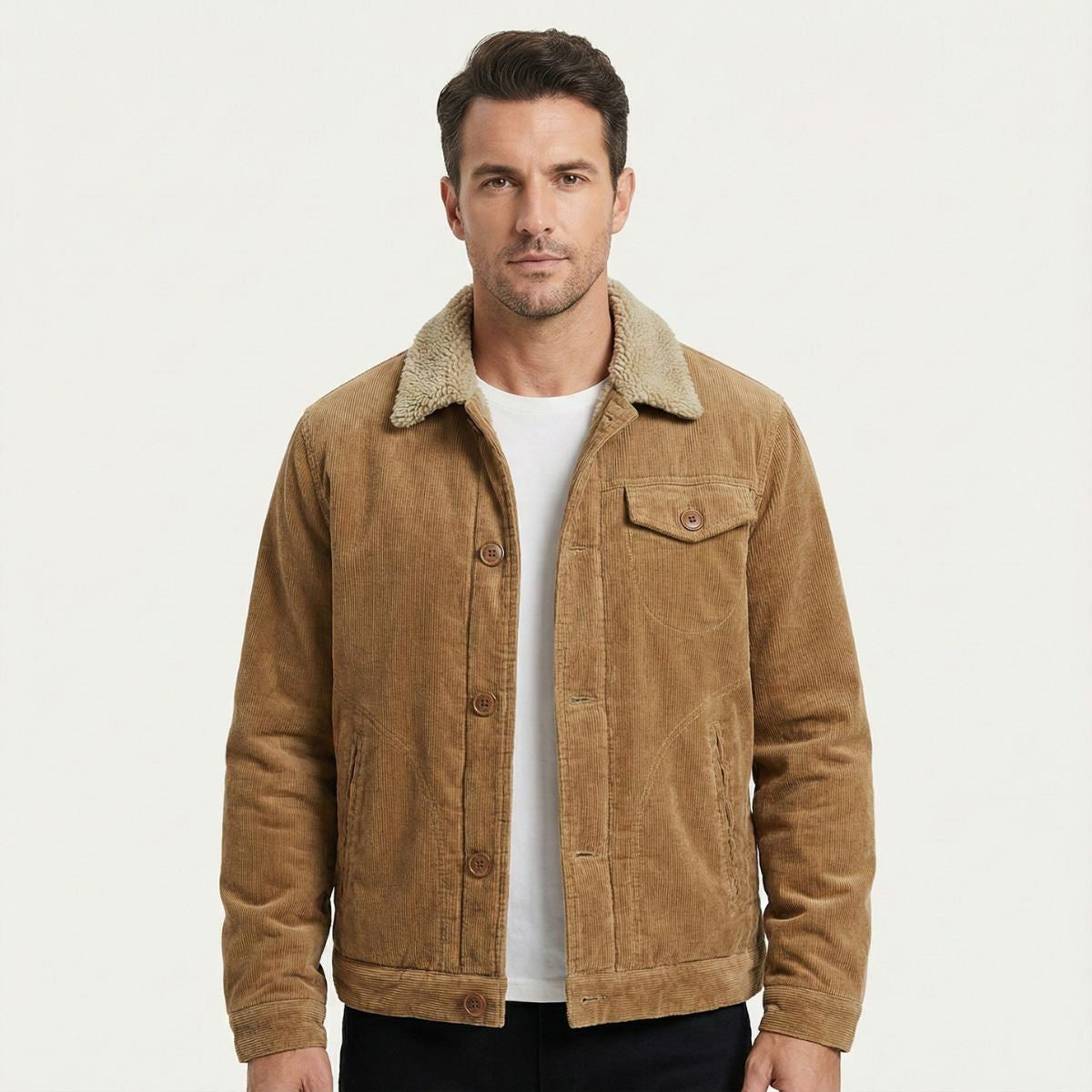The Eversley Men's Corduroy Warm Winter Jacket