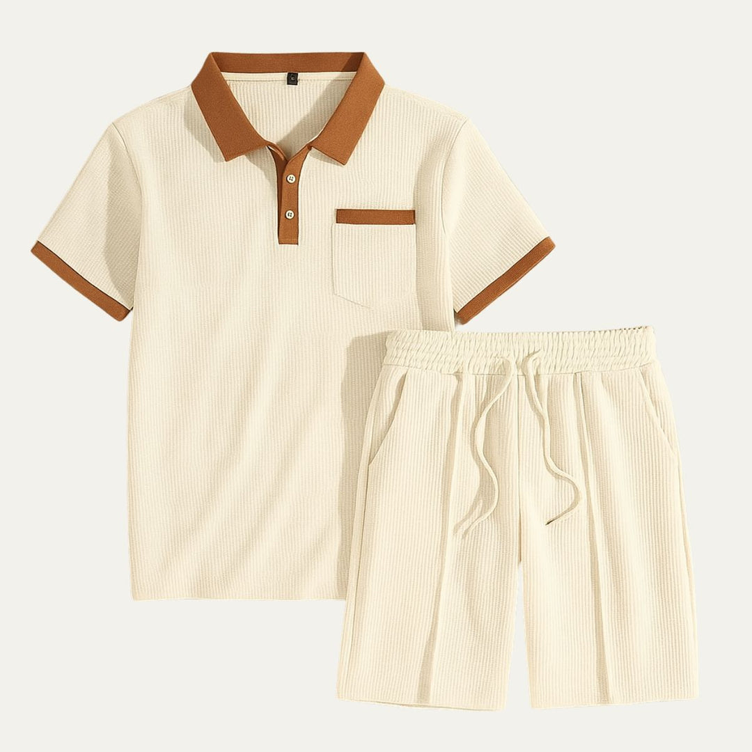 The Capri Set – Vintage Polo & Shorts Co ord for Men