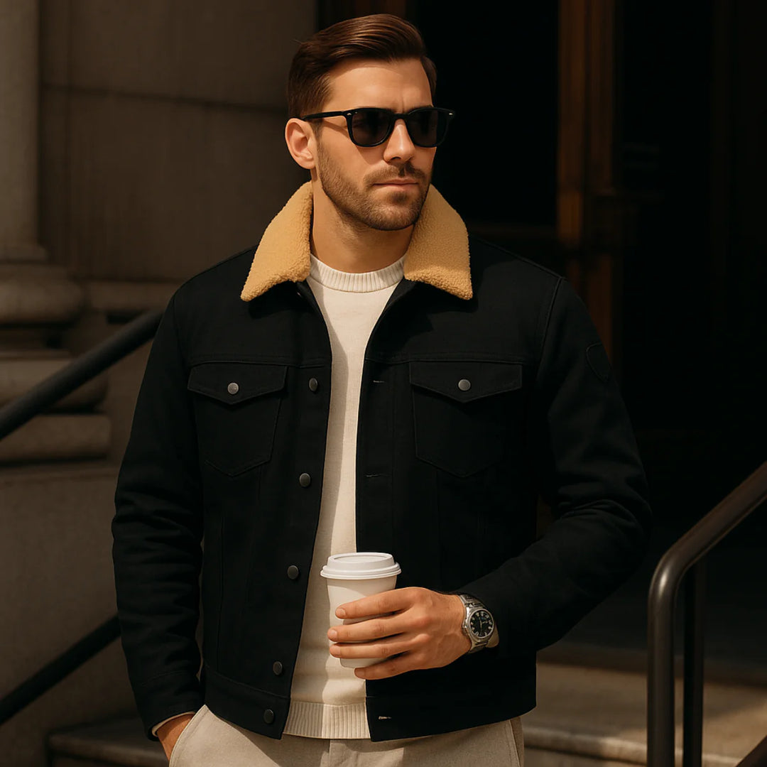 The Vancouver Men's Fleece Lined Outdoor Jacket | Modern & Warm