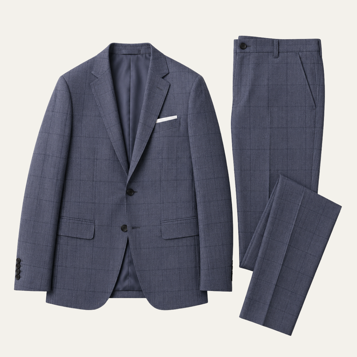The Dana Point Men’s Smart Plaid Suit Set