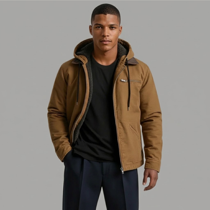The Westwood Men’s Winter Warm Fleece Lined Hooded Jacket