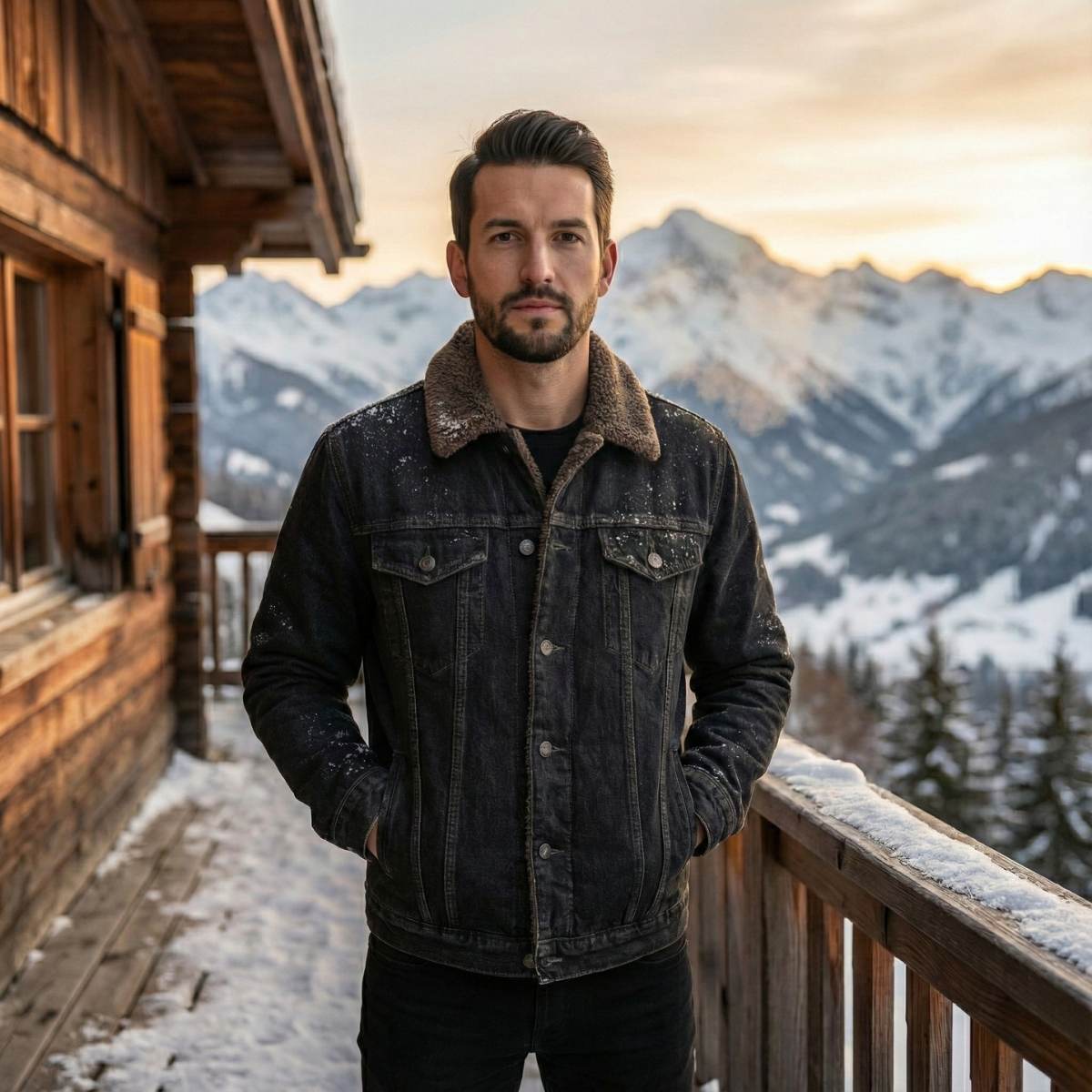 The Kilmarnock Men's Fleece Lined Denim Jacket