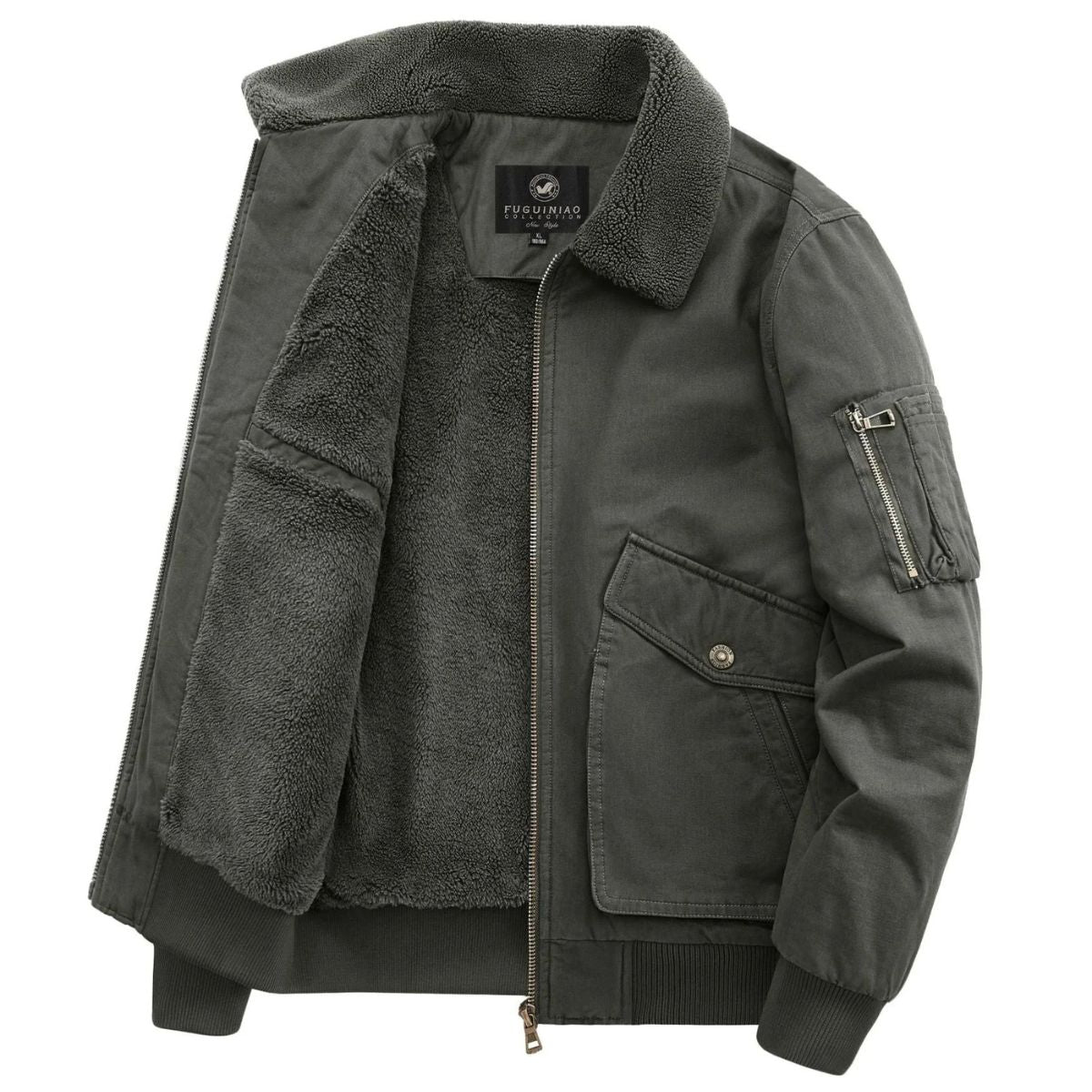 The Leeds Fleece Lined Bomber Jacket for Men