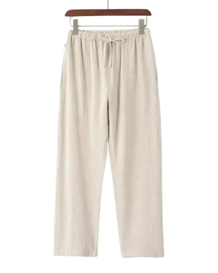The Hudson Men's Relaxed Fit Linen Drawstring Pants
