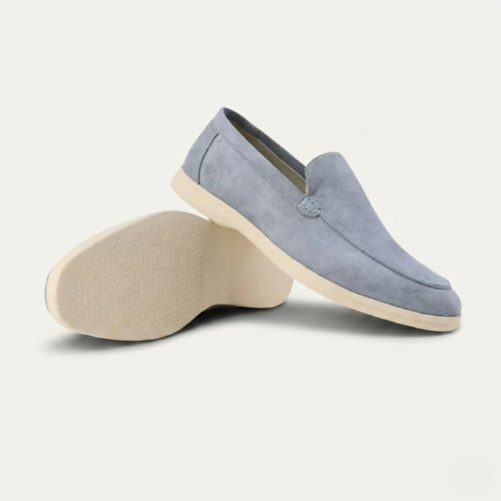 The Venetian Men's Trendy Suede Slip On Loafers