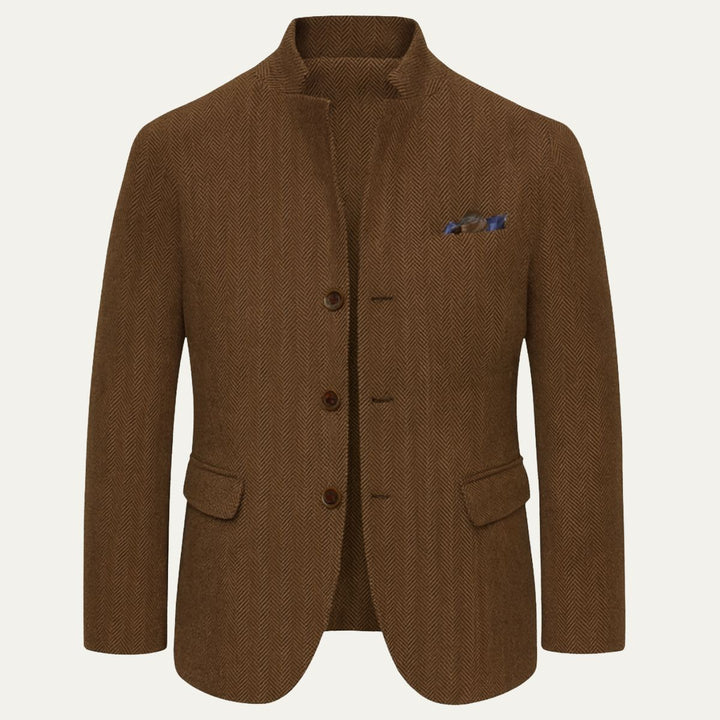 The Milverstone Men’s Single Breasted Tweed Blazer Jacket