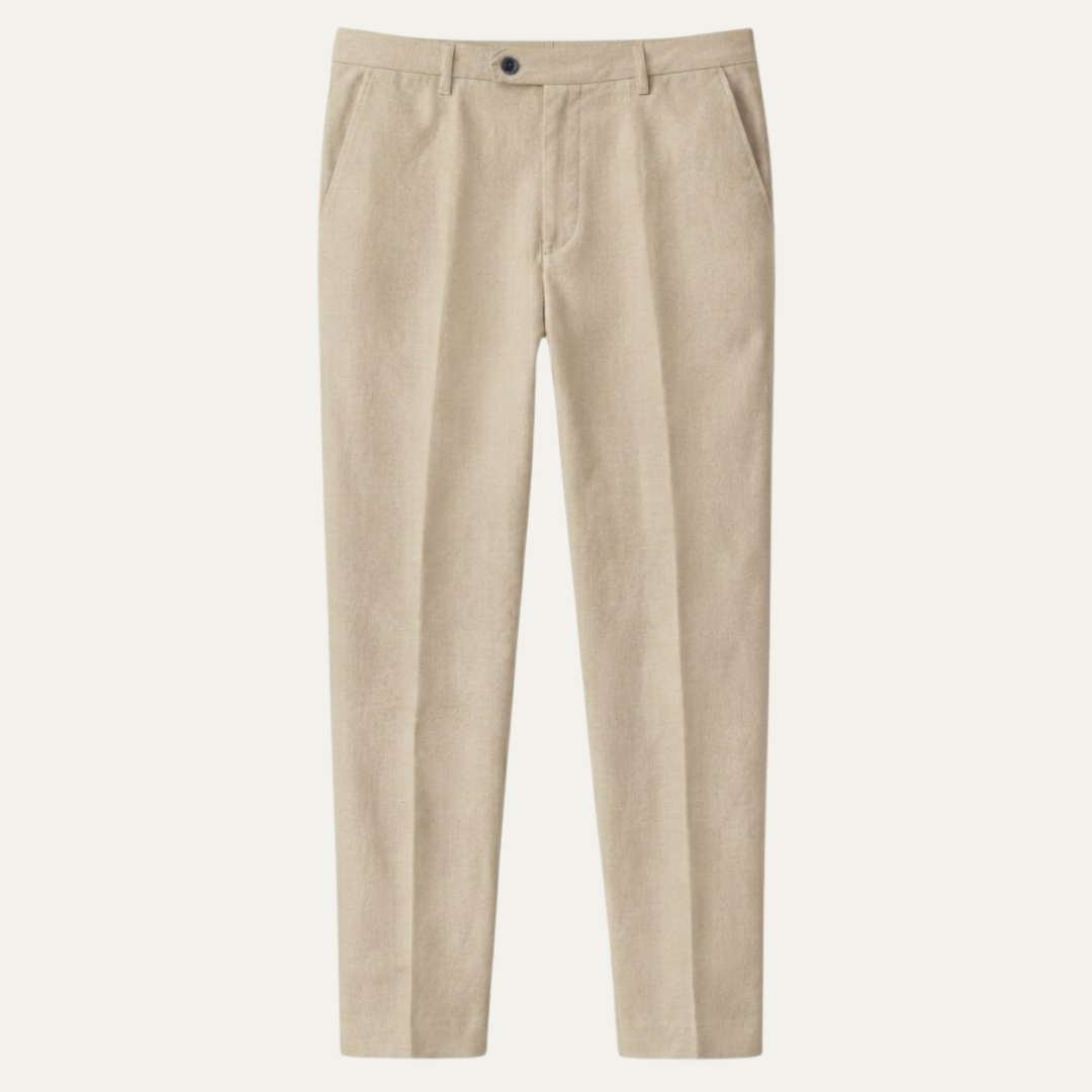 The Silverwood Men’s Casual Linen Dress Pants – Slim Fit