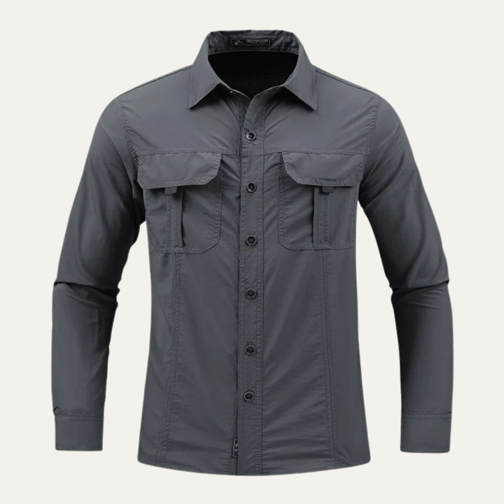 The Montbrook Men’s Tactical Multi Pocket Outdoor Cargo Shirt