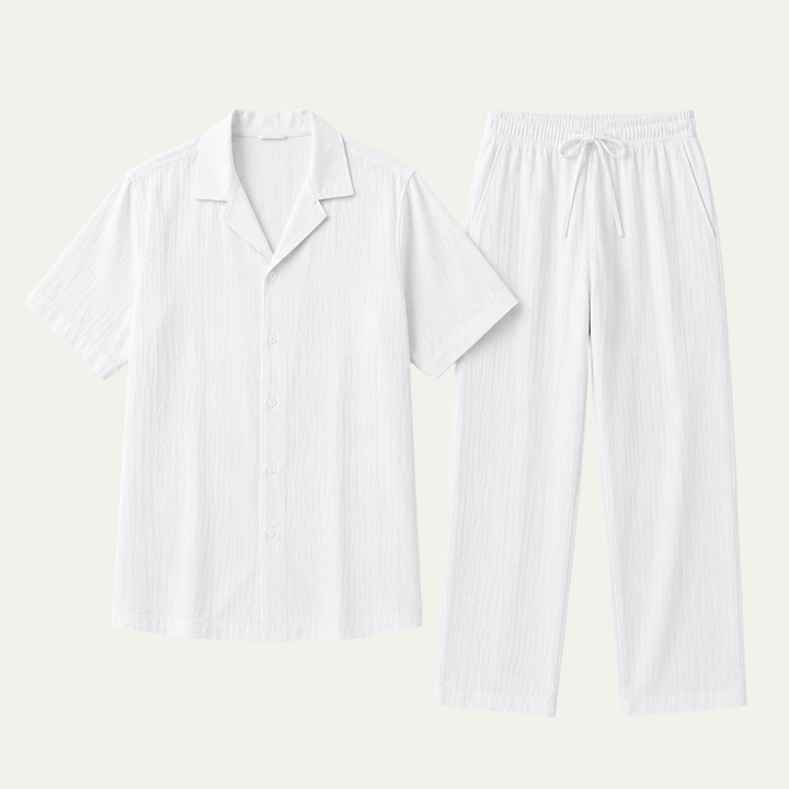 The Springdale Men’s Casual Linen Lounge Matching Set