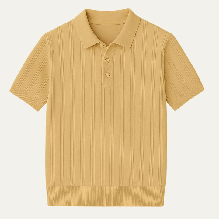 The Bormio Retro Knitted Polo for Men