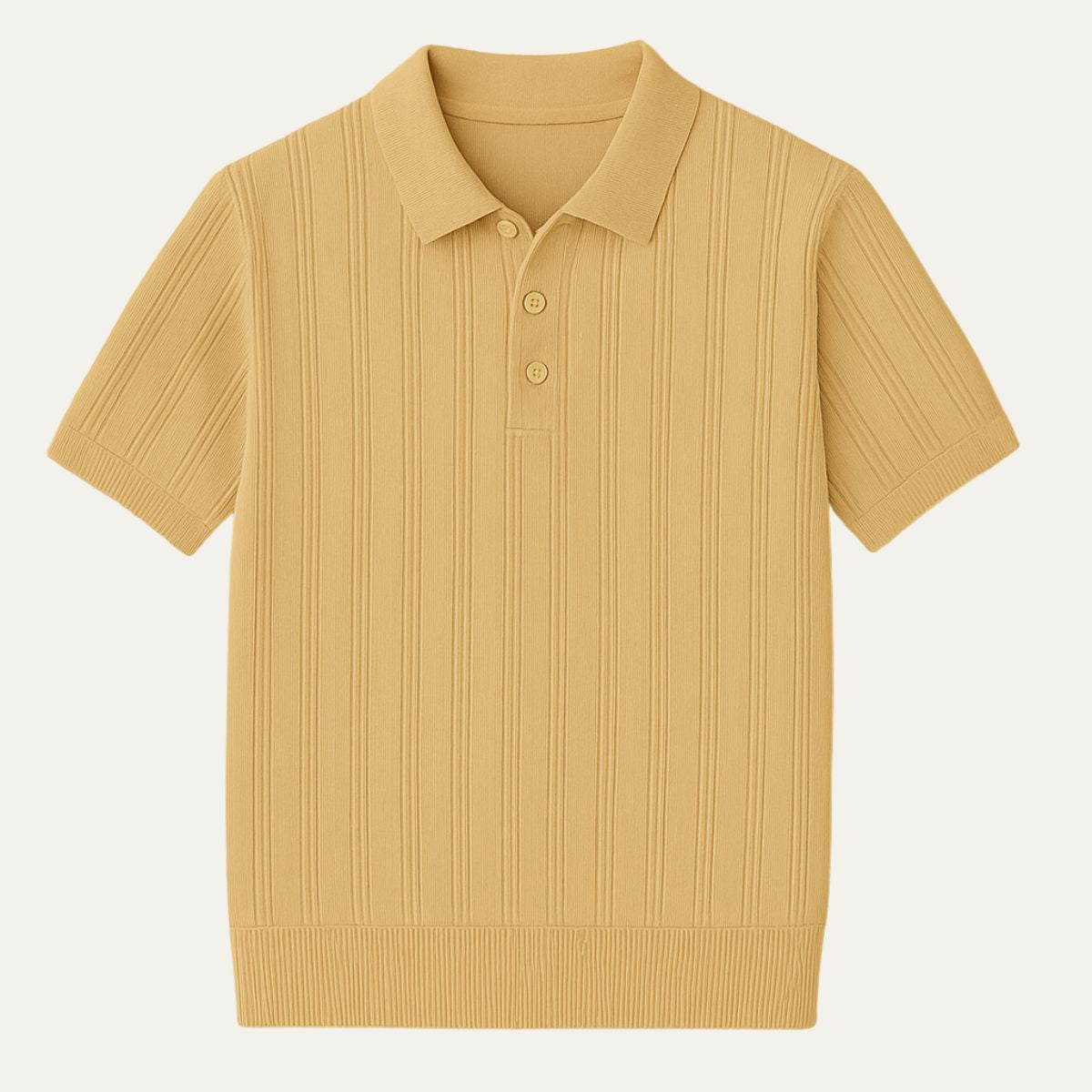 The Bormio Retro Knitted Polo for Men