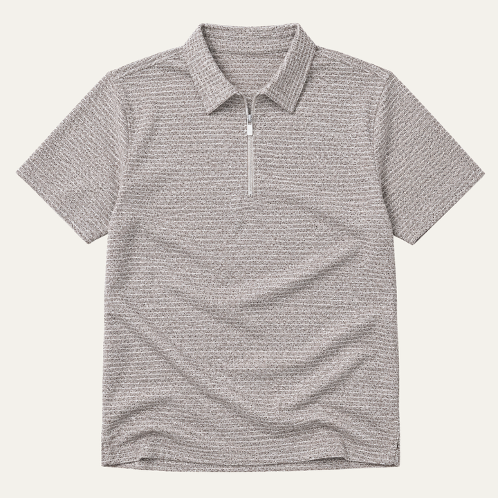 The Ravenswood Men’s Waffle Knit Half Zip Polo Shirt