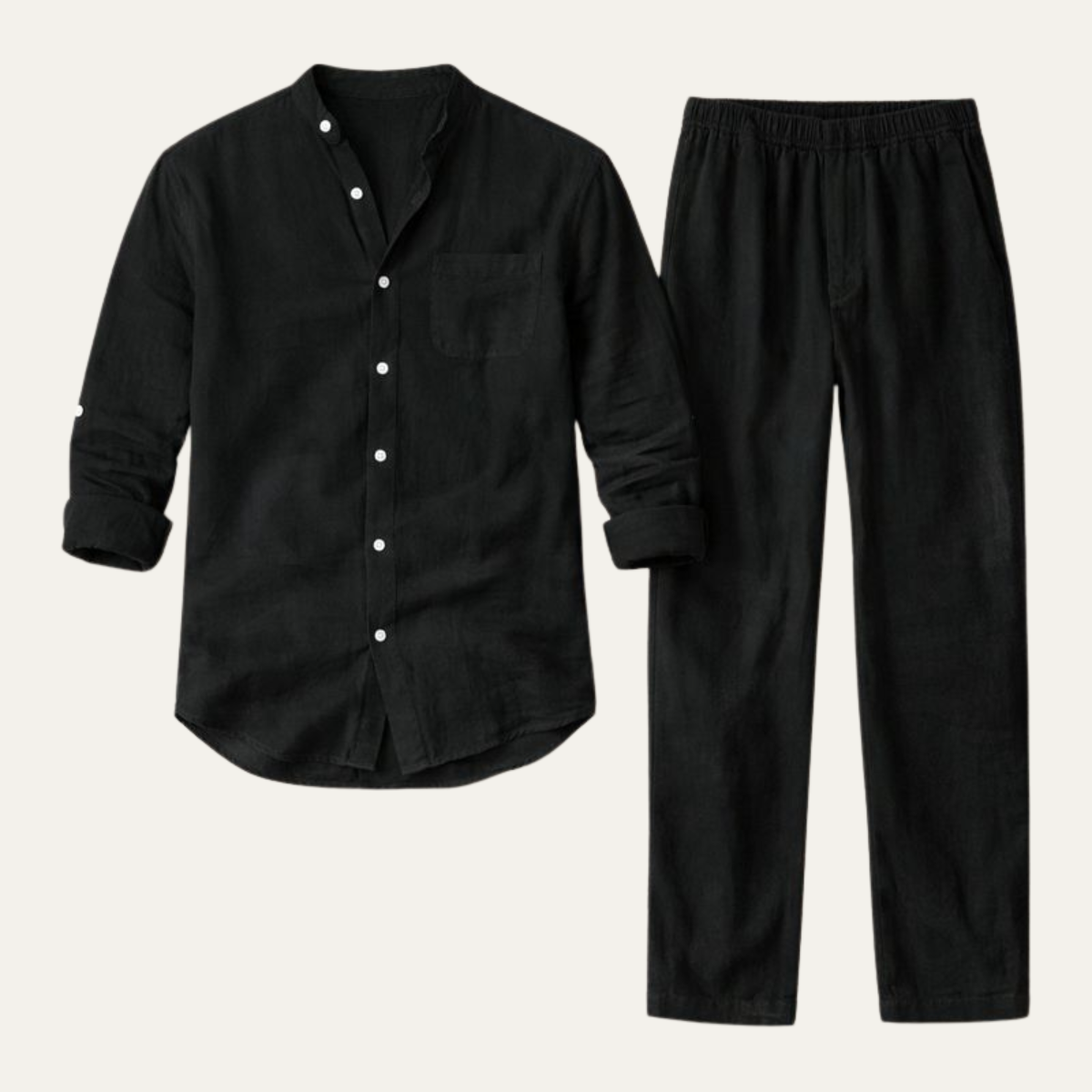 The Asolo Men’s Casual Shirt and Pants Outfit – Summer Linen Set