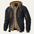 The Courmayeur Men’s Winter Thick Fleece Bomber Hooeded Jacket