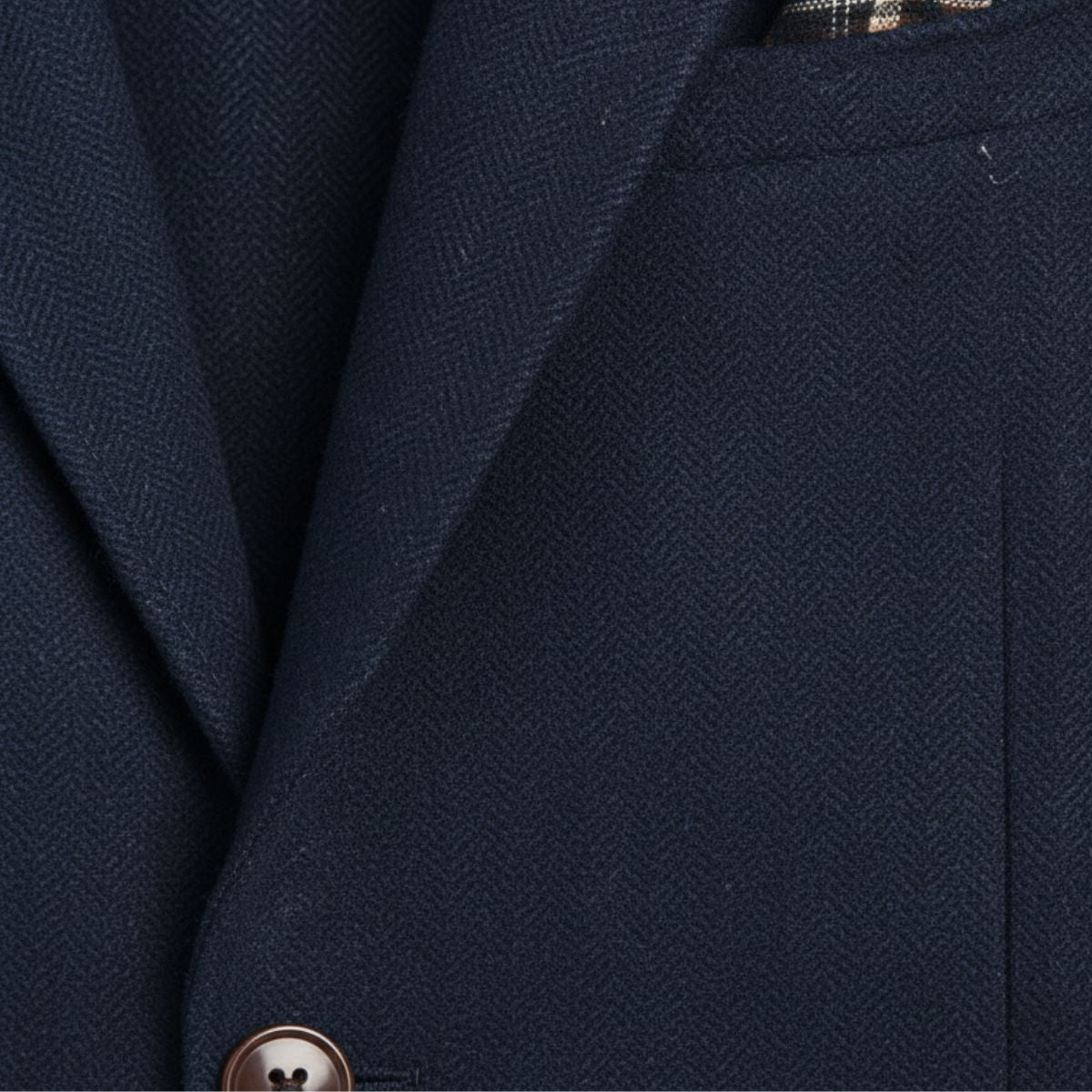 The Gravedona Men’s Office Herringbone Single Breasted Wool Tweed Blazer Jacket