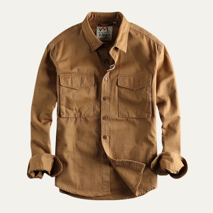 The Hartwell Men's Safari Style Button Up Casual Shirt