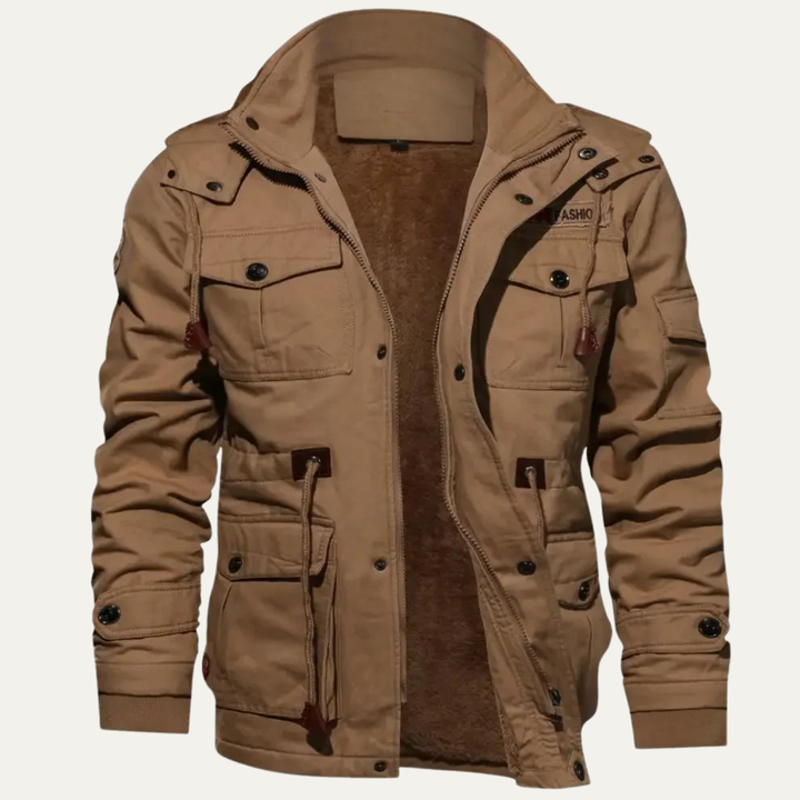 The Windrush Men’s Thick Warm Winter Utility Hooded Jacket