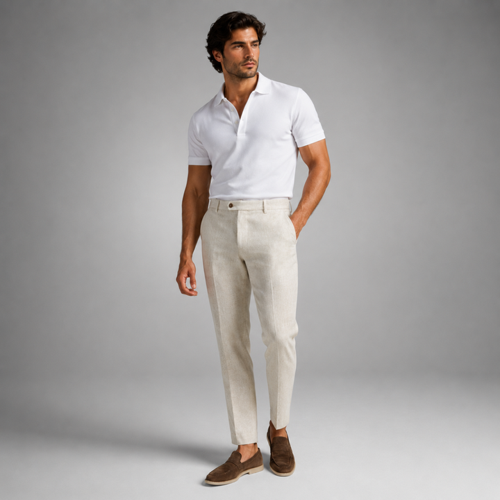 The Broome Men’s Lightweight Linen Blend Dress Pants