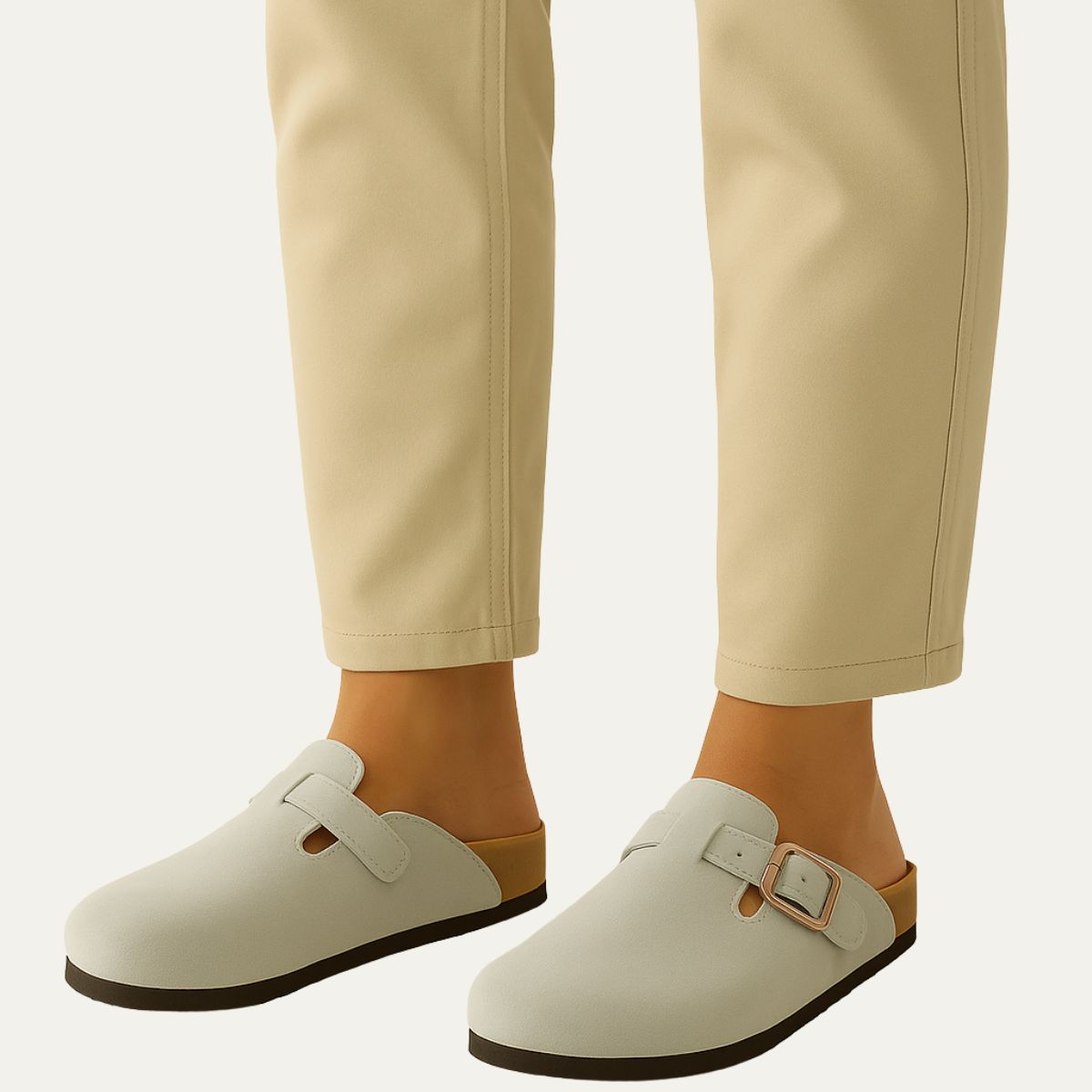 The Amalfi Grey Suede Clogs for Men — Relaxed Old Money Style