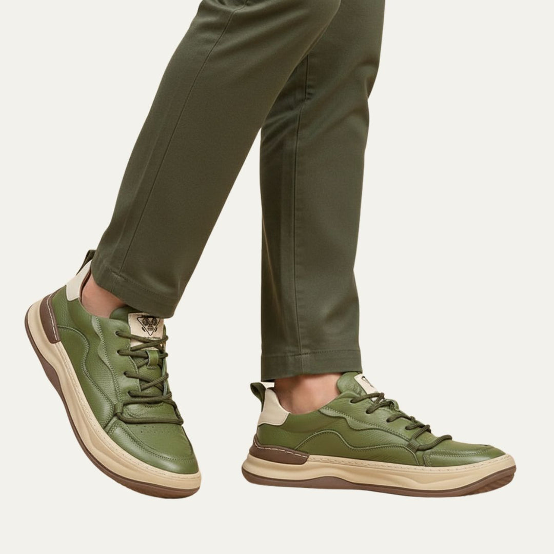 The Geneva Men’s Faux Leather Shoes – Modern Casual Sneakers