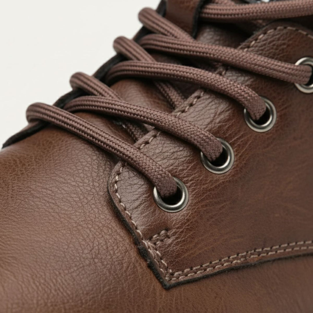 The Silverfield Men’s Classic Lace Up Leather Ankle Snow Boots