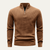 The Camogli Men’s Casual Half Zip Textured Knit Jumper