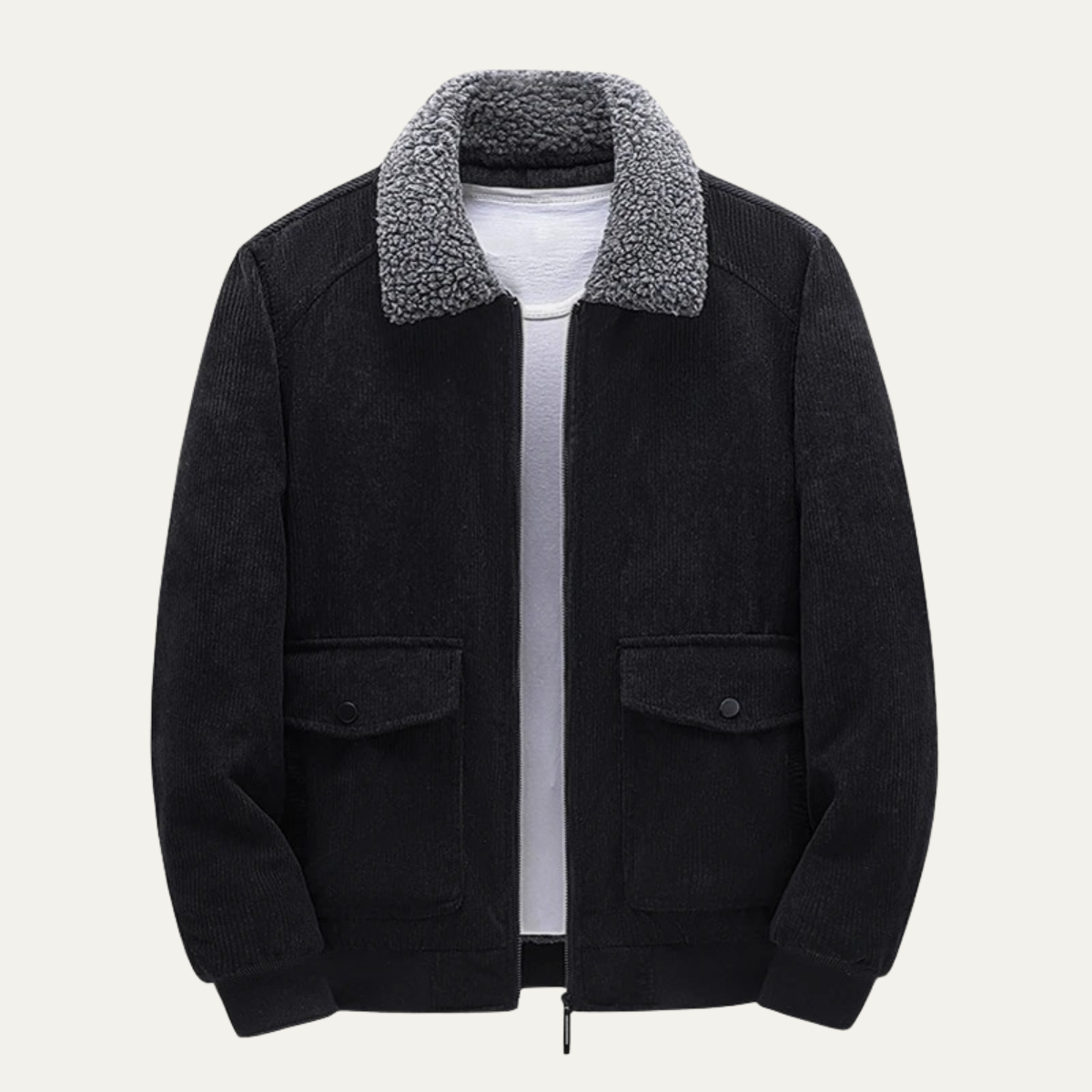 The Positano Men’s Corduroy Sherpa Lined Jacket