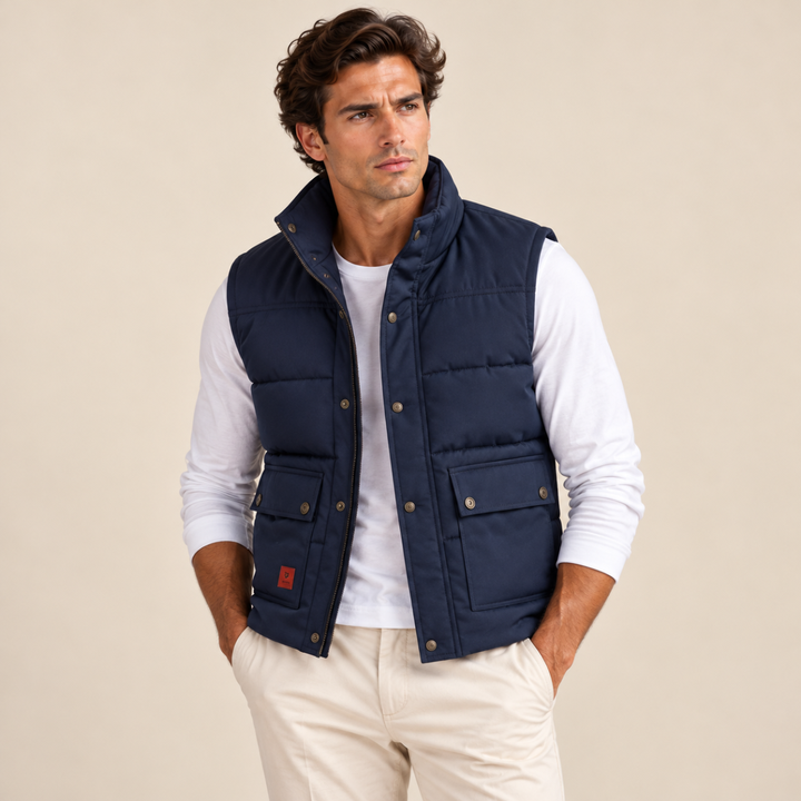 The Aspen Men's Warm Modern Fleece Lined Winter Vest