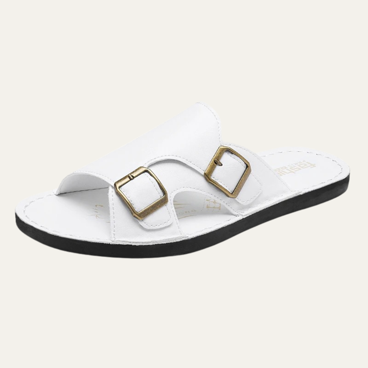The Tribeca Men’s Leather Double Strap Sandals
