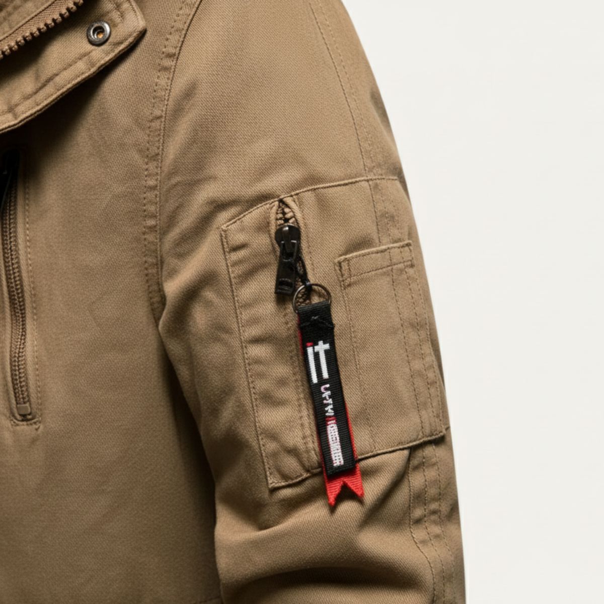 The Lipari Men's Long Down Hooded Jacket with Fur Collar