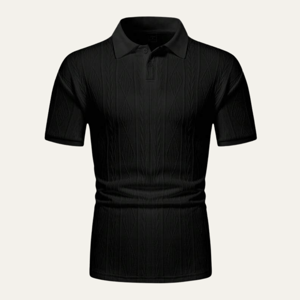 The Ridgebrook Men’s Textured Button Up Casual Polo Shirt