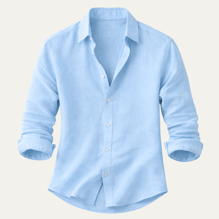 The Glenpark Ridge Men’s Linen Casual Button Up Shirt