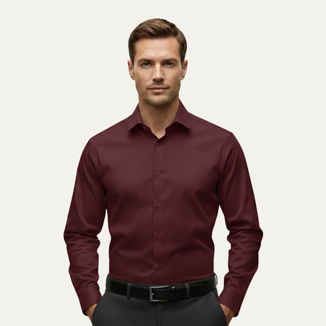 The Oxfordshire Men’s Lightweight Slim Fit Stretch Dress Shirt