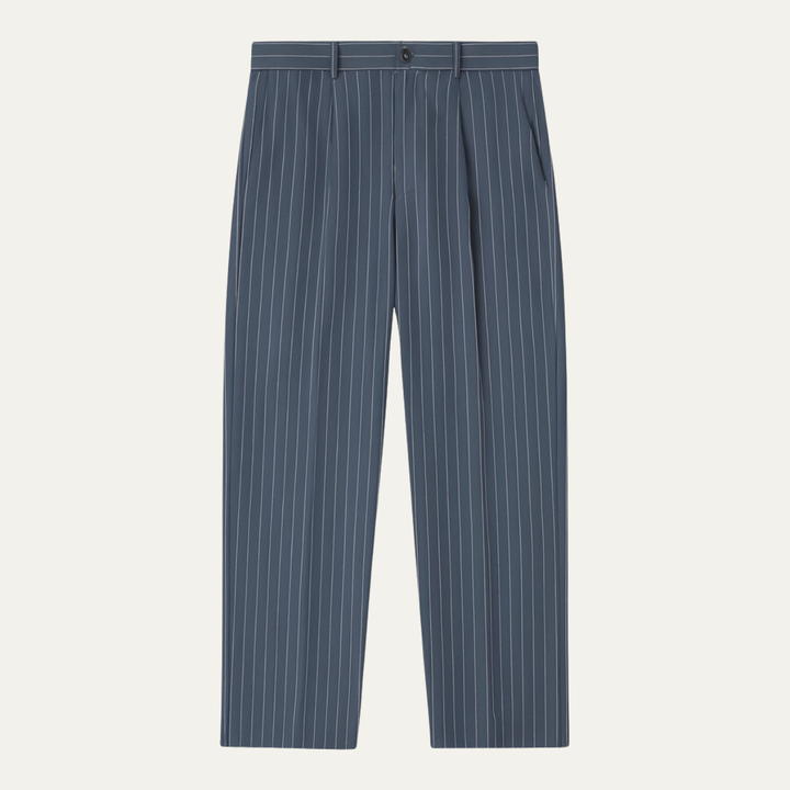 The Ascot Men’s Vintage Wide Leg Pinstripe Dress Pants