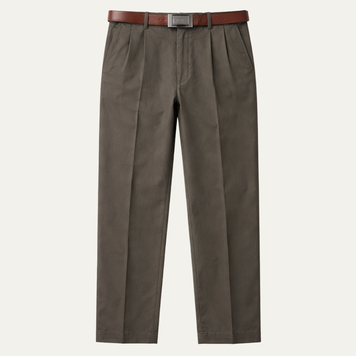 The Briarcliff Park Men’s Classic Casual Double Pleated Straight Leg Pants
