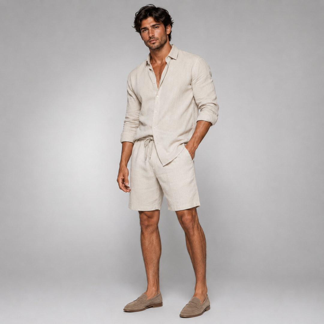 The Brighton Men’s Relaxed Oversized Cotton Button Up Shirt