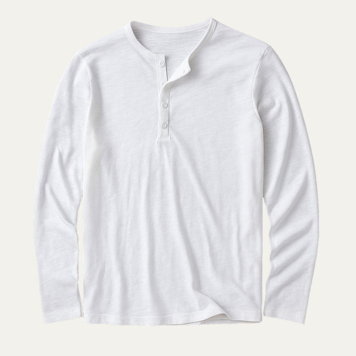 The Cromwell Long sleeve Cotton Polo for Men