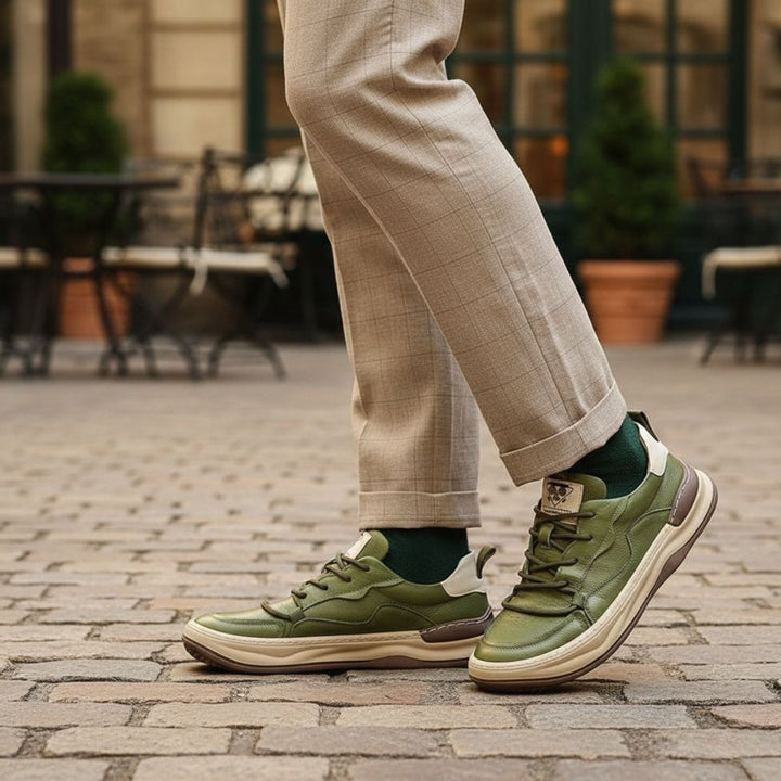 The Geneva Men’s Faux Leather Shoes – Modern Casual Sneakers