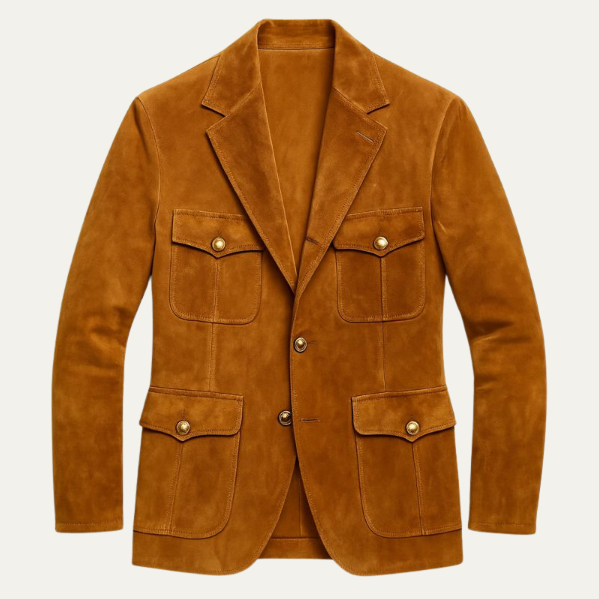 The Porto Cesareo Men’s Lightweight Suede Casual Blazer Jacket