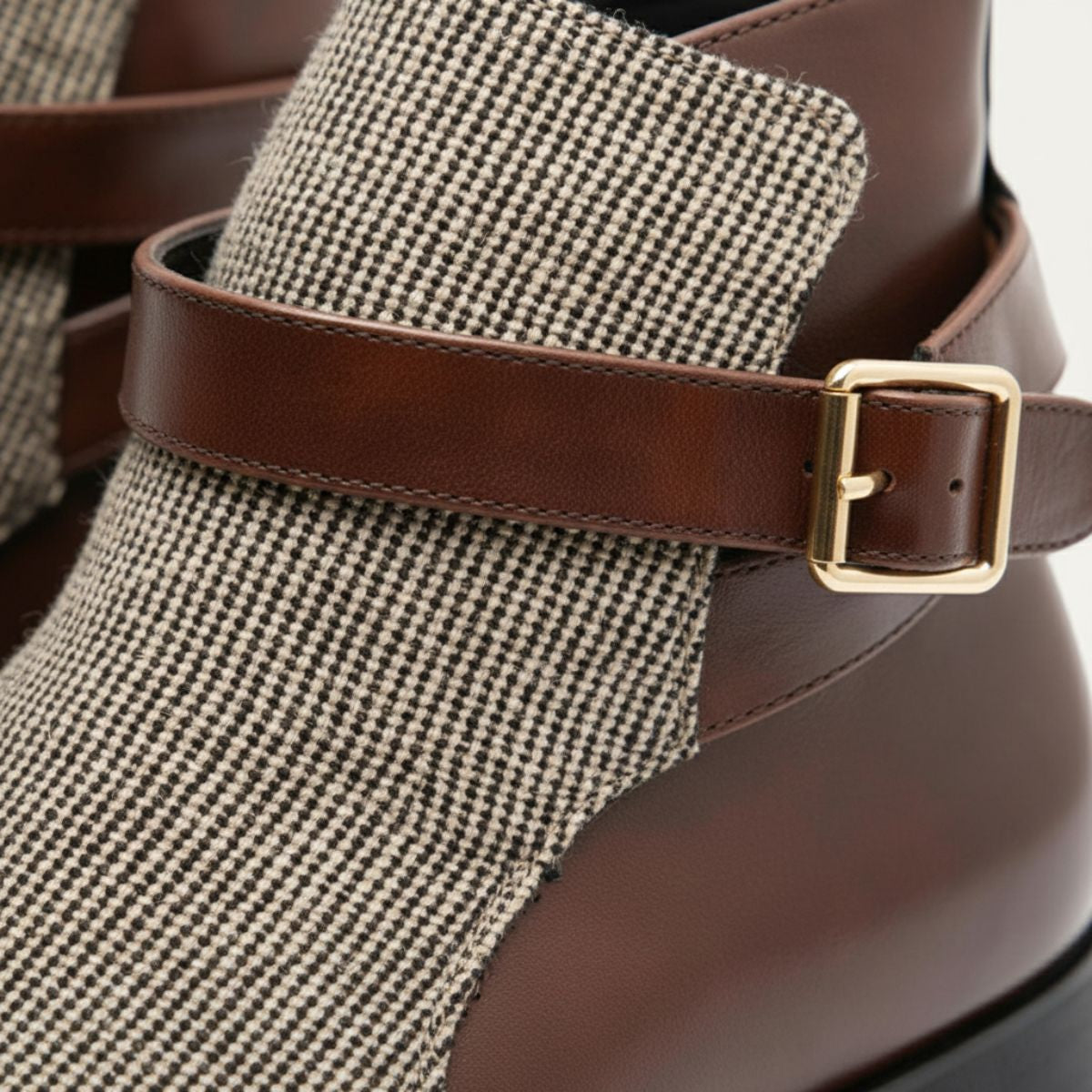 The Shetland Men's Elegant Modern Buckle Chelsea Boots