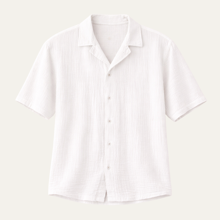 The Oxford Men’s Turn Down Collar Trendy Loose Fit Button Up Shirt