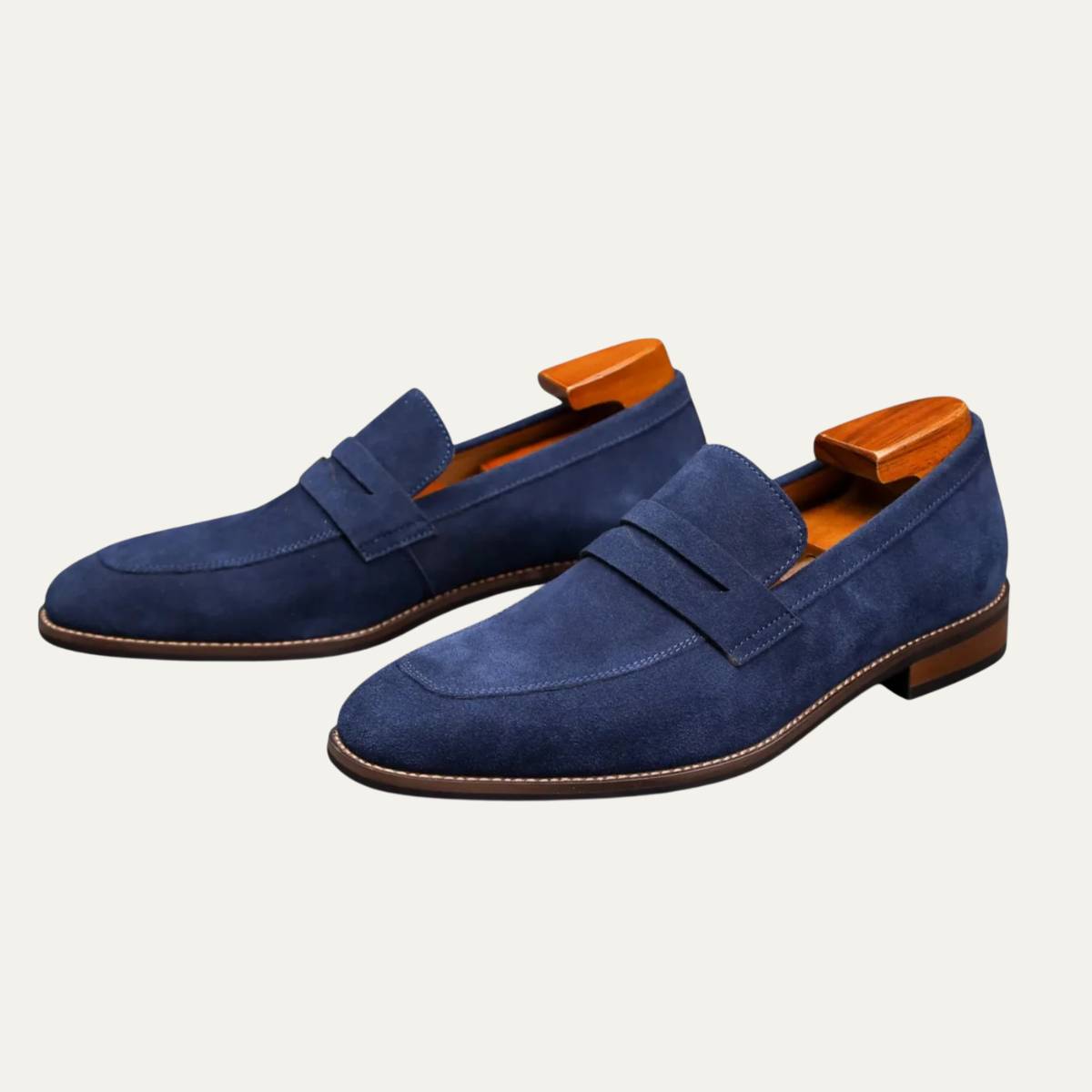 The Limone Men’s Classes Suede Penny Comfort Loafers