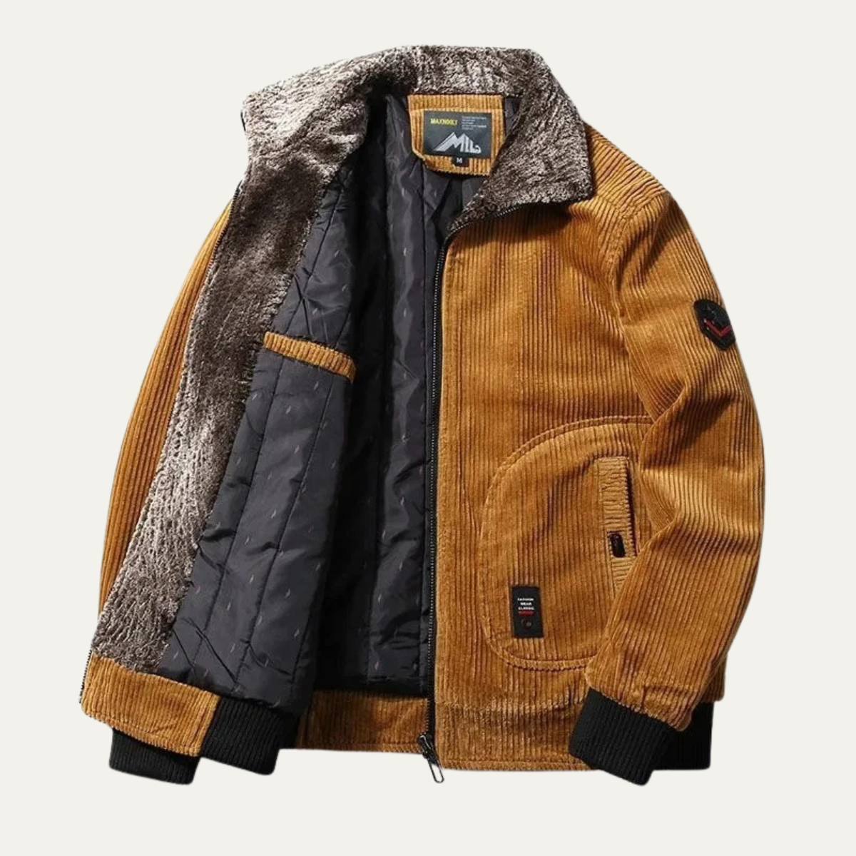 The Denbigh Men’s Fur Lined Corduroy Jacket