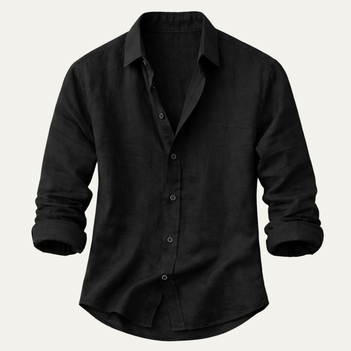 The Meadowrun Men’s Linen Trendy Button Up Shirt