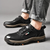 The Porto Rotondo Men’s Casual Lace Up Comfort Leather Trainers
