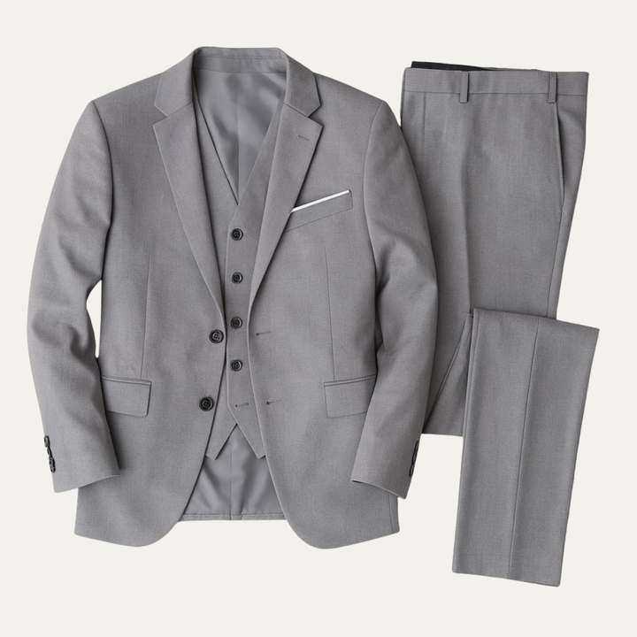 The Bristol Men’s 3 Piece Slim Fit Suit – Blazer, Waistcoat & Pants