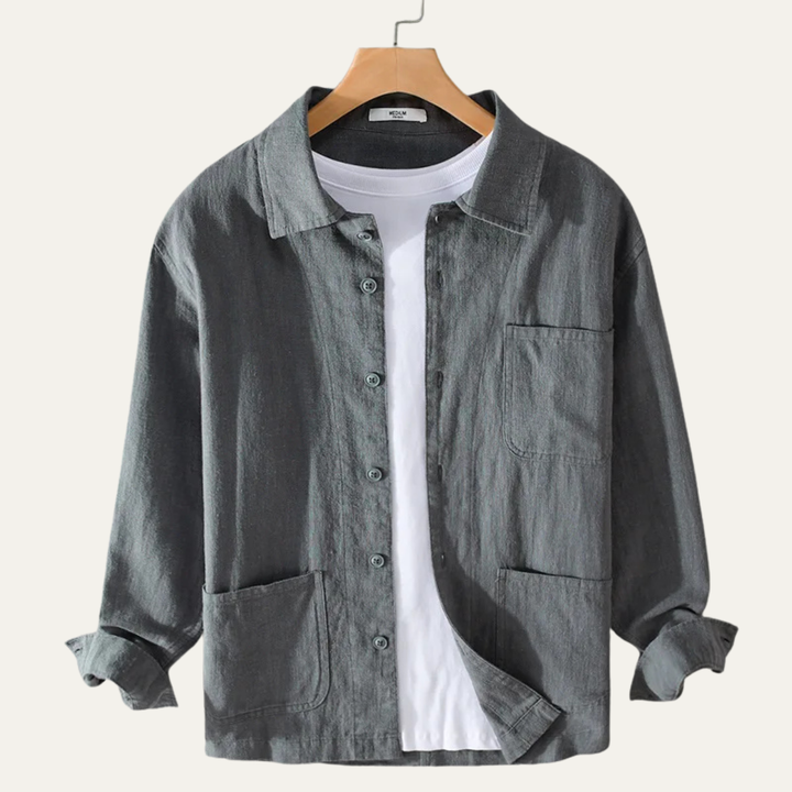 The Waterford Ridge Men’s Retro Casual Cotton Shirt Jacket
