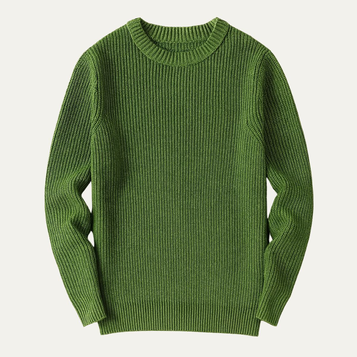The Tokyo Merino Wool Ribbed O-Neck Sweater