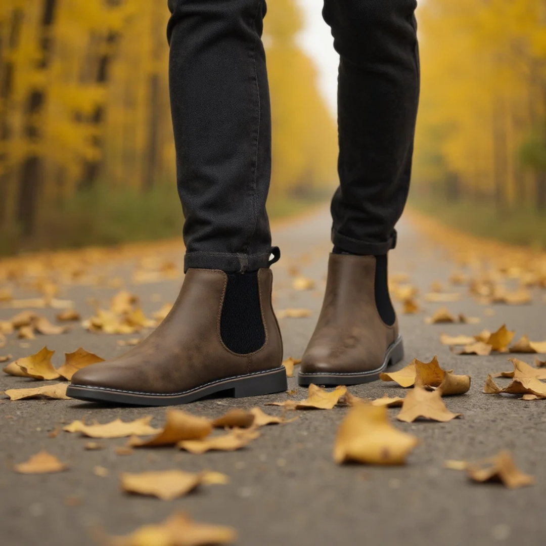 The Ridgeview Men’s Retro Slip On Chelsea Ankle Boots