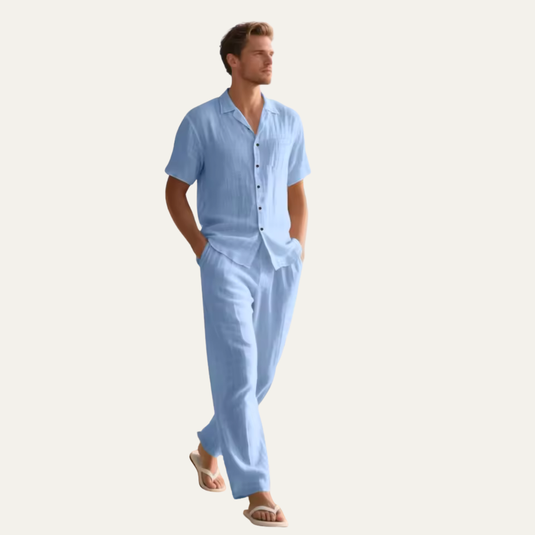 The Palo Alto Men's Linen Summer Matching Set